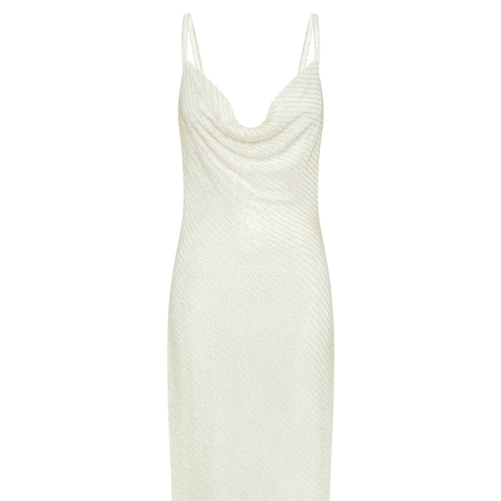 NWT MESHKI - Marise Sequin Gown in white size small